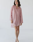 Zaana Shirt Dress in Blush Swiss Dot