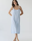 Senna Slip Dress in Ice Water