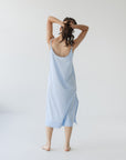 Senna Slip Dress in Ice Water